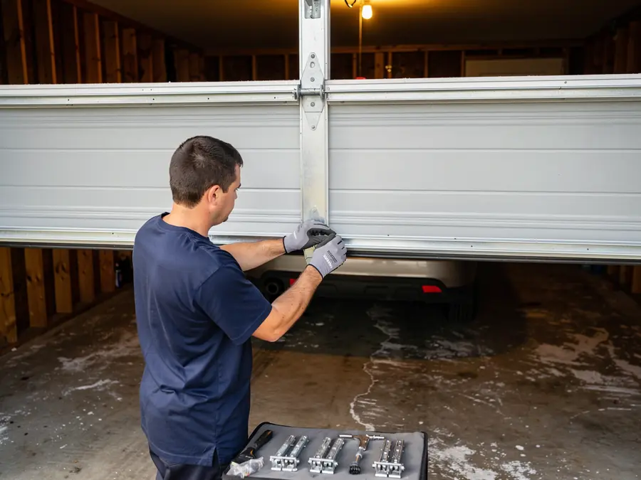 Panel Replacement for Meridian's Sectional Steel Doors in Meridian