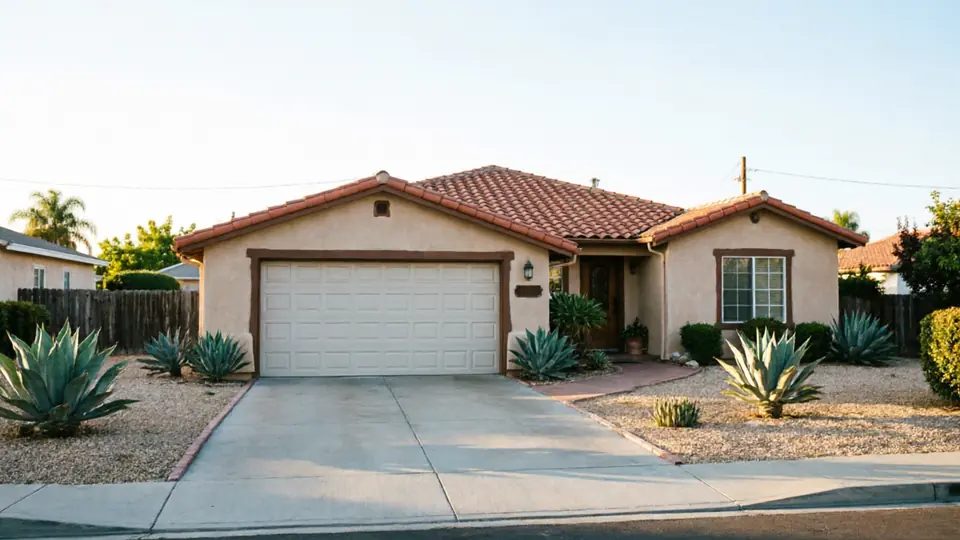 Residential garage door in Star